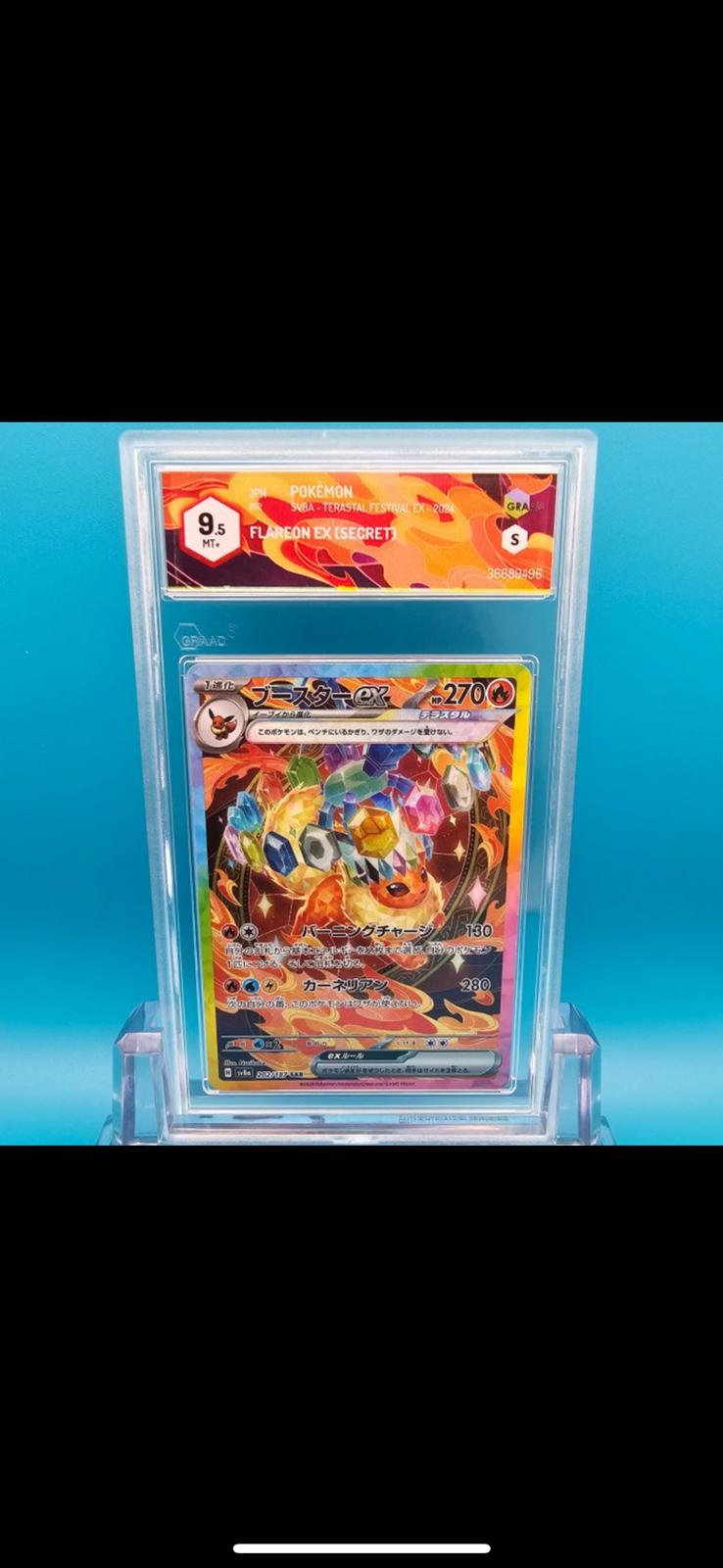 FLAREON EX (SECRET) SAR Terastal Festival Ex - Graad 9.5